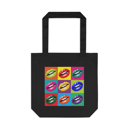 Mouth Lips Pop Art - Cotton Tote Bag