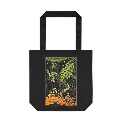 Swimming Frog by Julie de Graag - Cotton Tote Bag