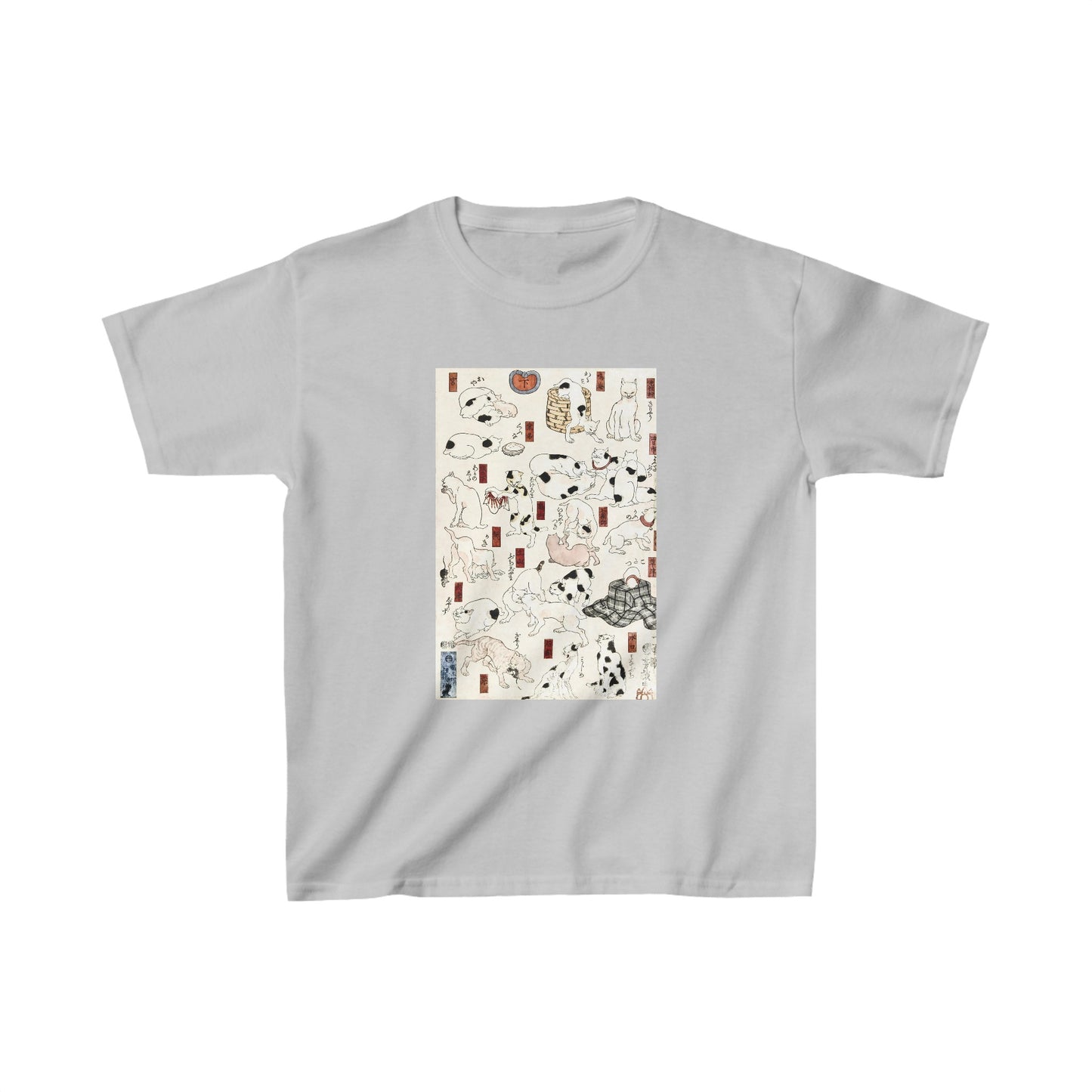 Cats by Utagawa Kuniyoshi - Kids T-Shirt