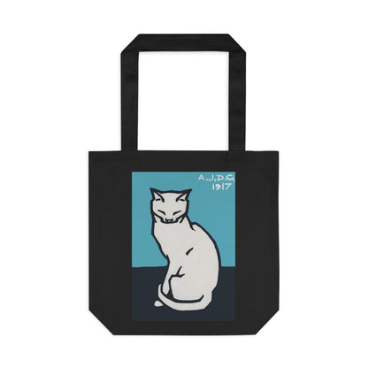 Sitting Cat by Julie de Graag - Cotton Tote Bag