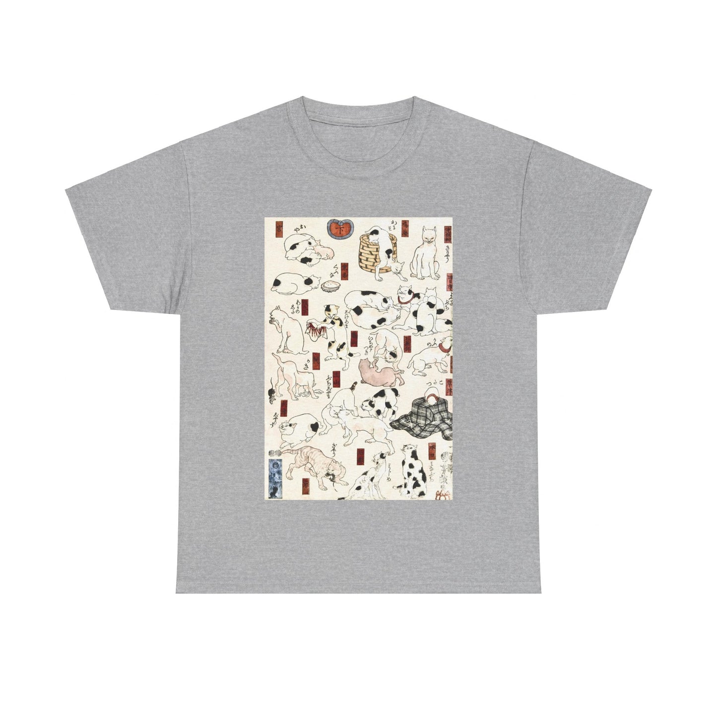 Cats by Utagawa Kuniyoshi - Unisex T-Shirt