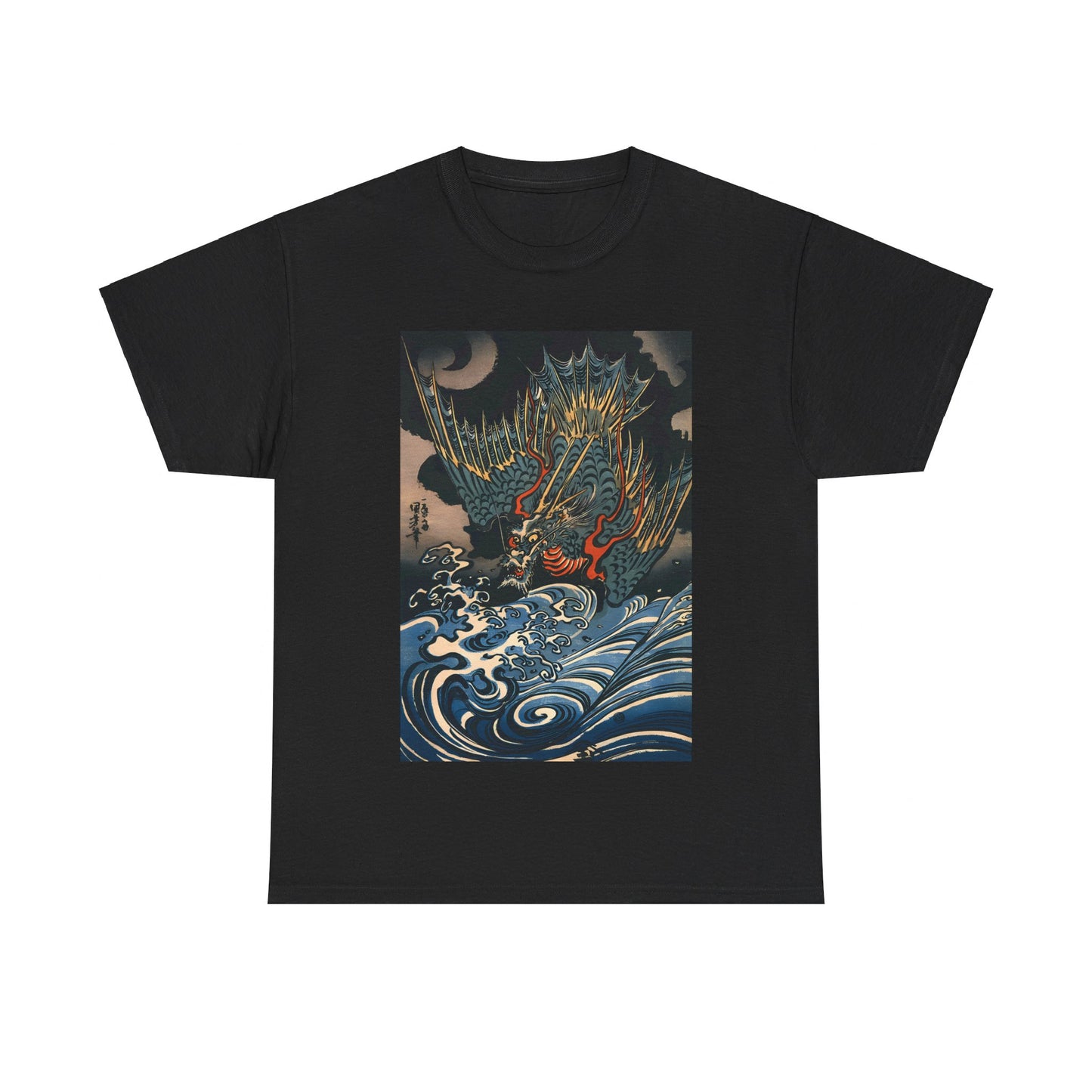 Dragon Flying by Utagawa Kuniyoshi - Unisex T-Shirt