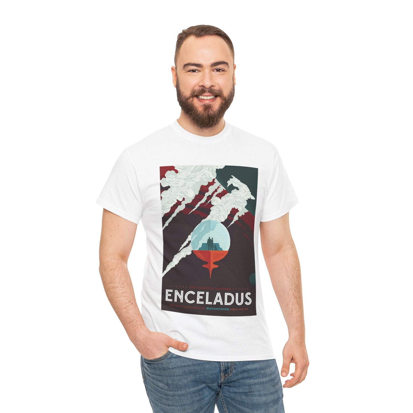 Enceladus by NASA - Unisex T-Shirt