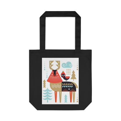 Christmas Reindeer - Cotton Tote Bag