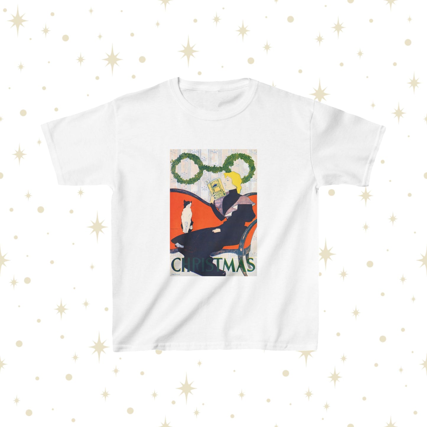 Vintage Christmas (1894) by Edward Penfield - Kids T-Shirt