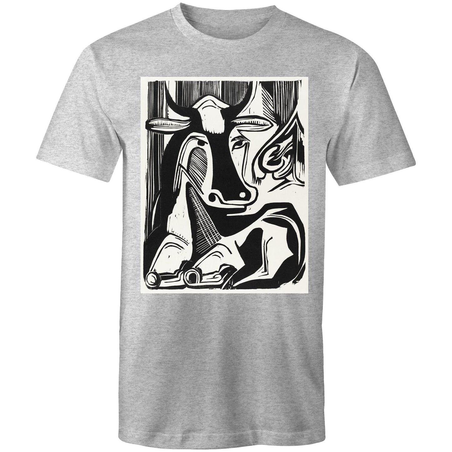 The Large Cow Lying Down by Ernst Ludwig Kirchner - Mens T-Shirt