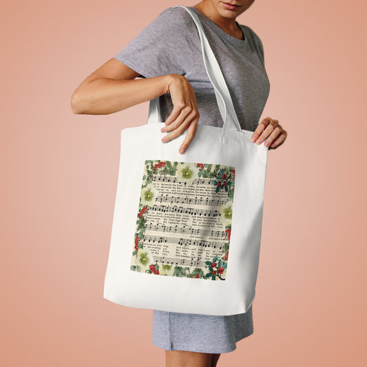 Christmas Music - Cotton Tote Bag