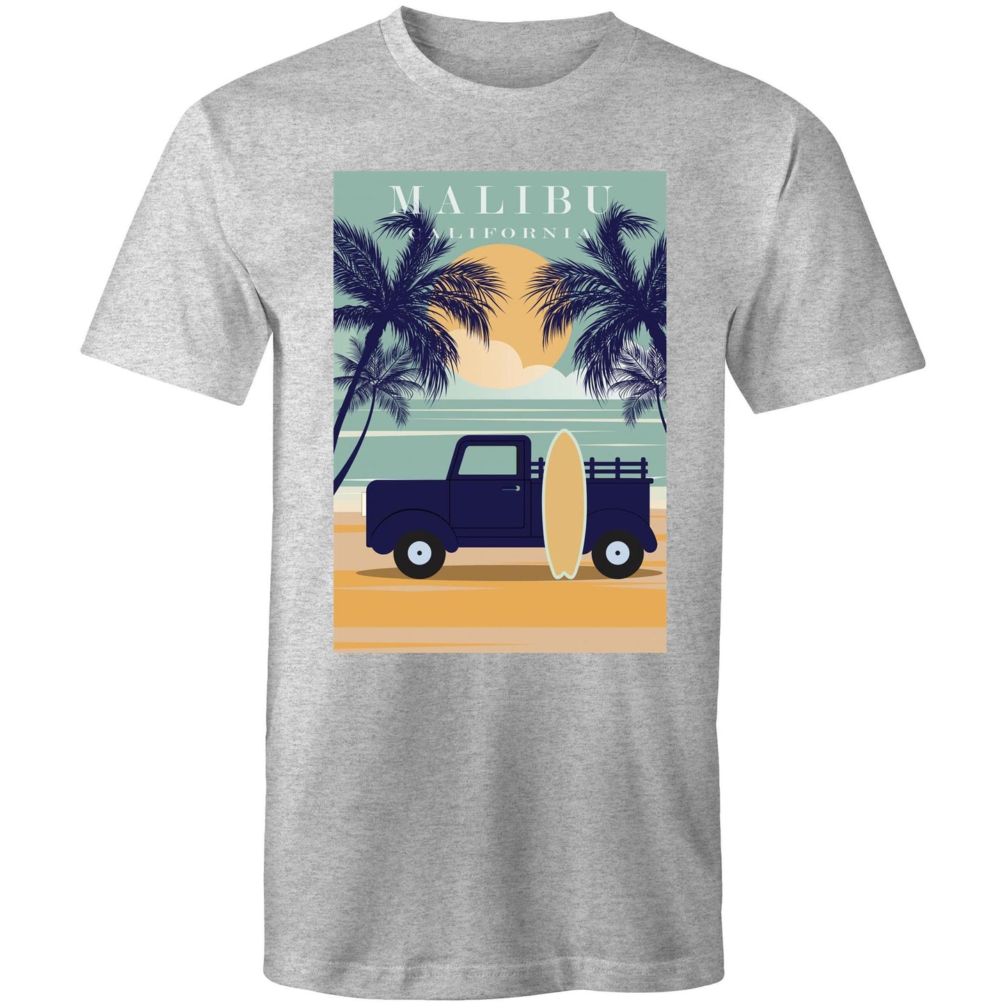 Malibu California - Mens T-Shirt