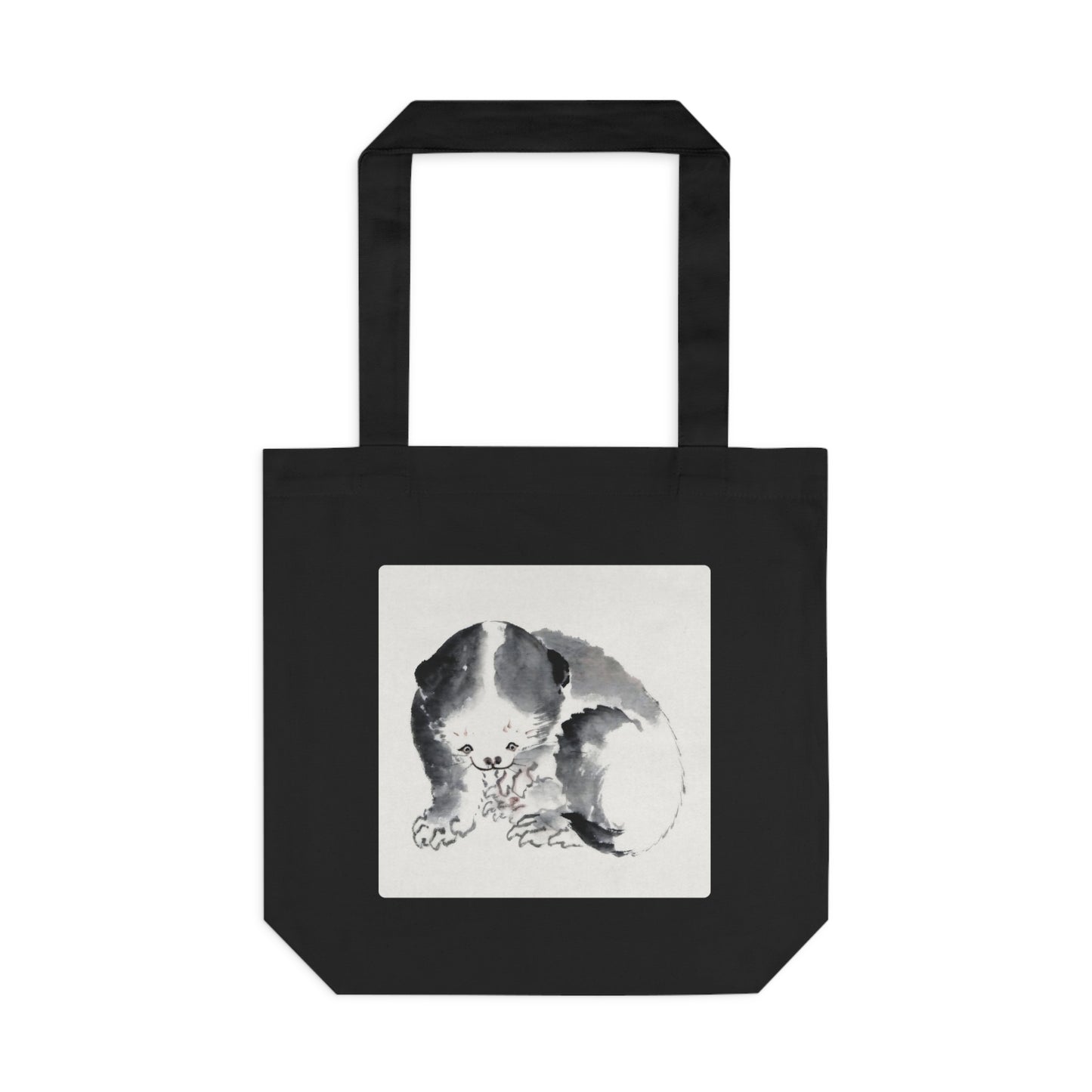 Japanese Cat by Katsushika Hokusai - Cotton Tote Bag