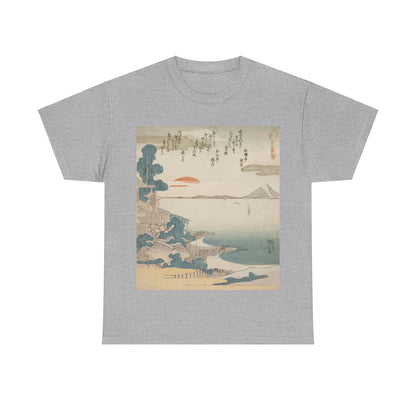 Dawn over Mount Fuji & Susaki by Utagawa Kuniyoshi - Unisex T-Shirt