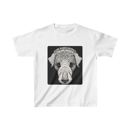 Dog's Head by Julie de Graag - Kids T-Shirt