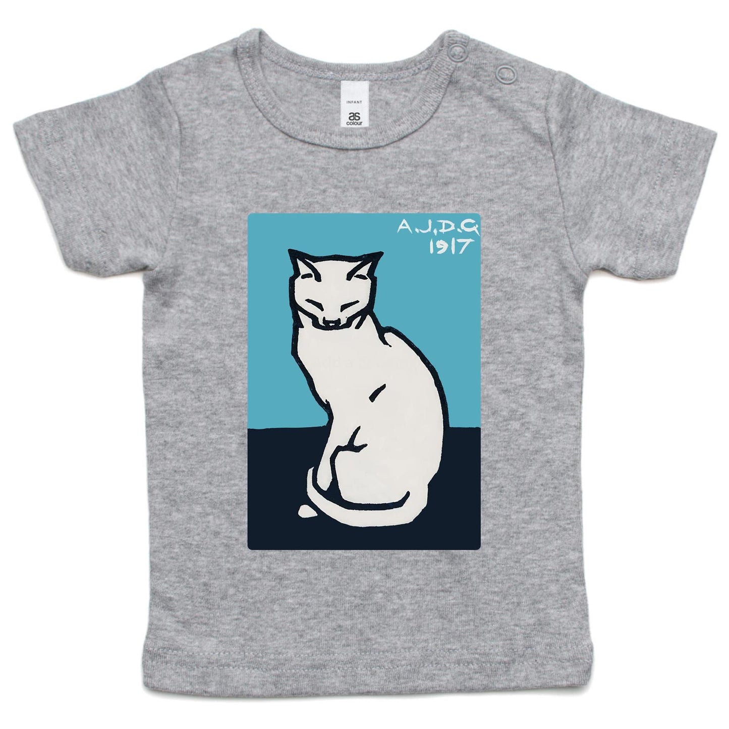 Sitting Cat by Julie de Graag - Infant Tee