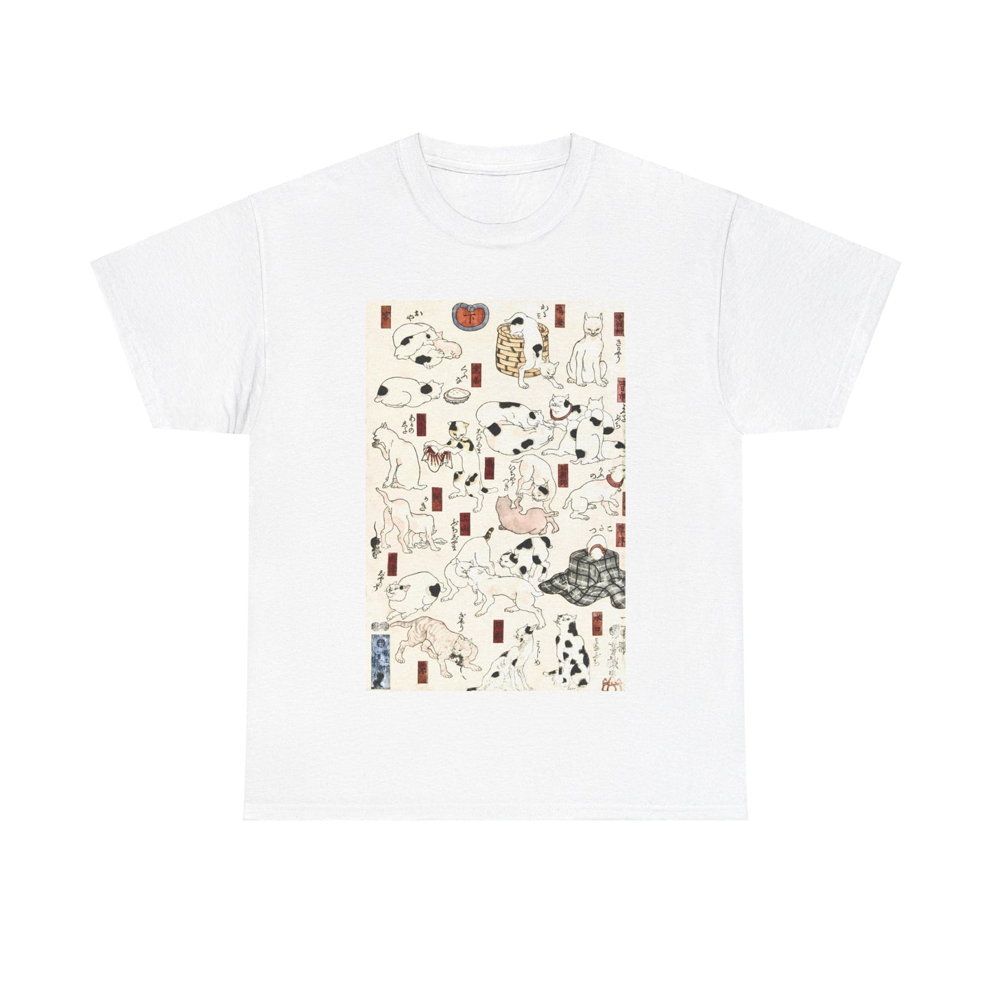 Cats by Utagawa Kuniyoshi - Unisex T-Shirt