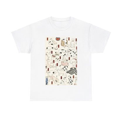 Cats by Utagawa Kuniyoshi - Unisex T-Shirt