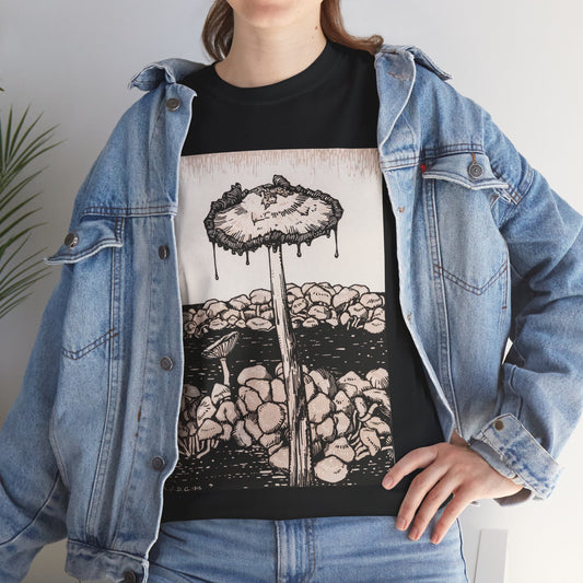 Dripping Mushroom by Julie de Graag - Unisex T-Shirt