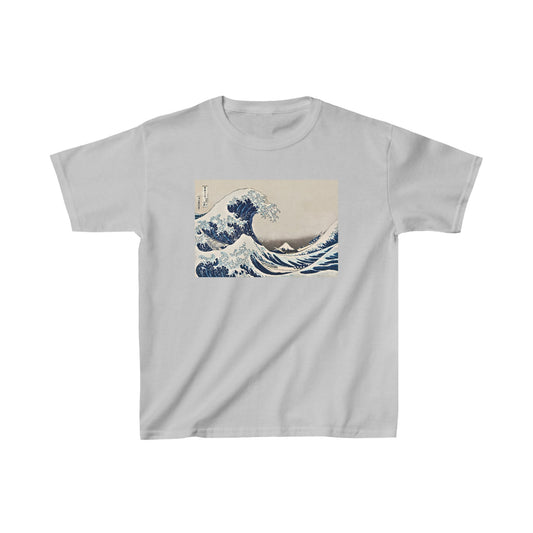 Under the Wave off Kanagawa by Katsushika Hokusai - Kids T-Shirt