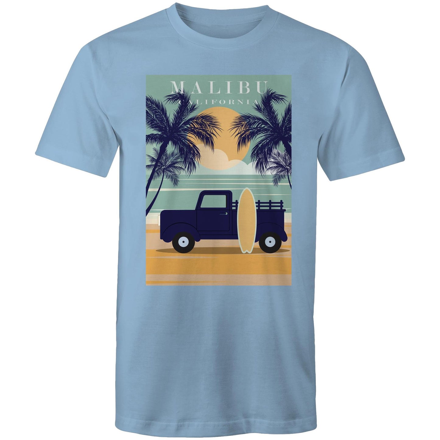 Malibu California - Mens T-Shirt