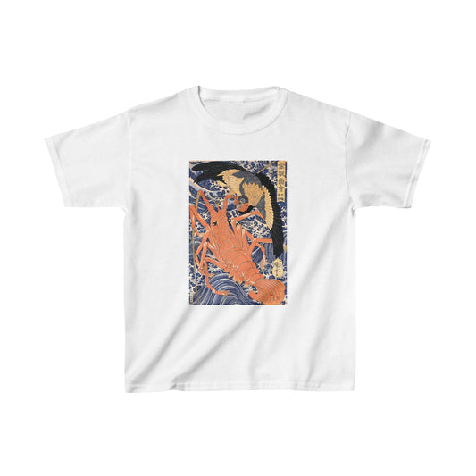 Lobster by Utagawa Kuniyoshi - Kids T-Shirt