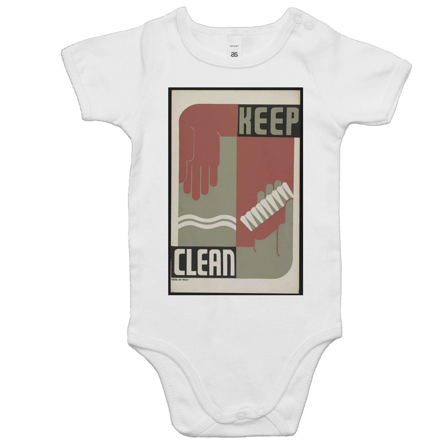 Keep Clean by Erik Hans Krause - Baby Onesie Romper