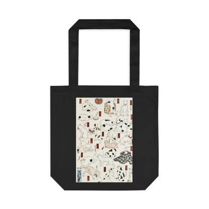 Cats by Utagawa Kuniyoshi - Cotton Tote Bag