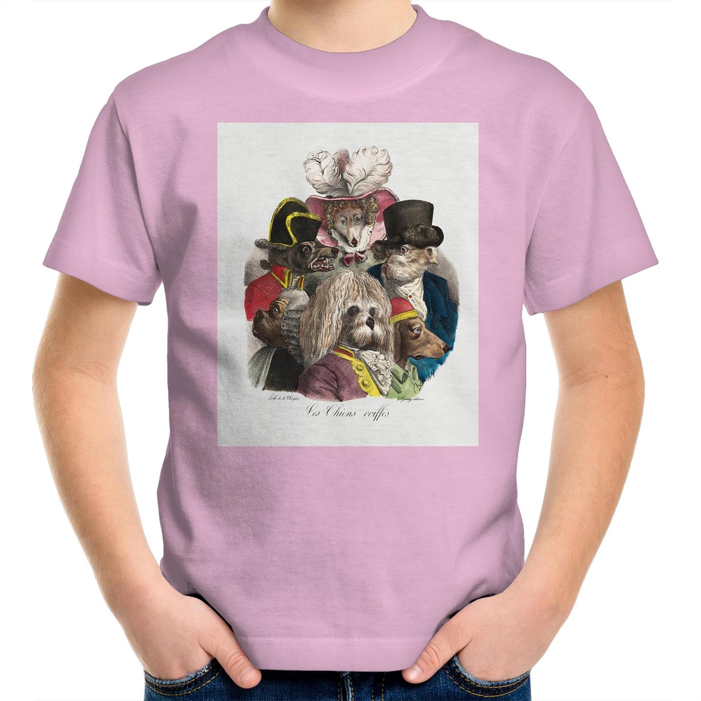 Les Chiens Coiffes by Boissy - Kids T-Shirt