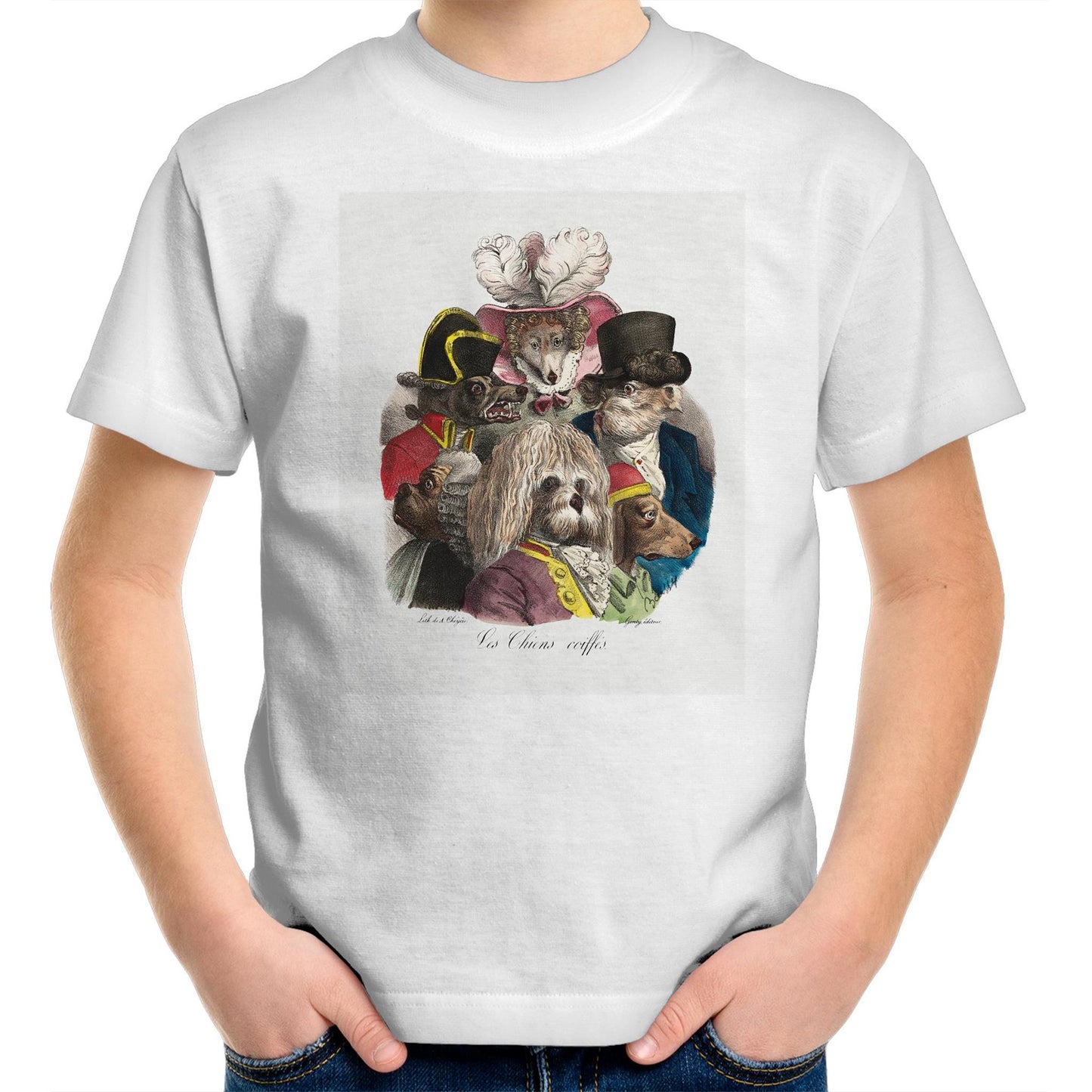 Les Chiens Coiffes by Boissy - Kids T-Shirt