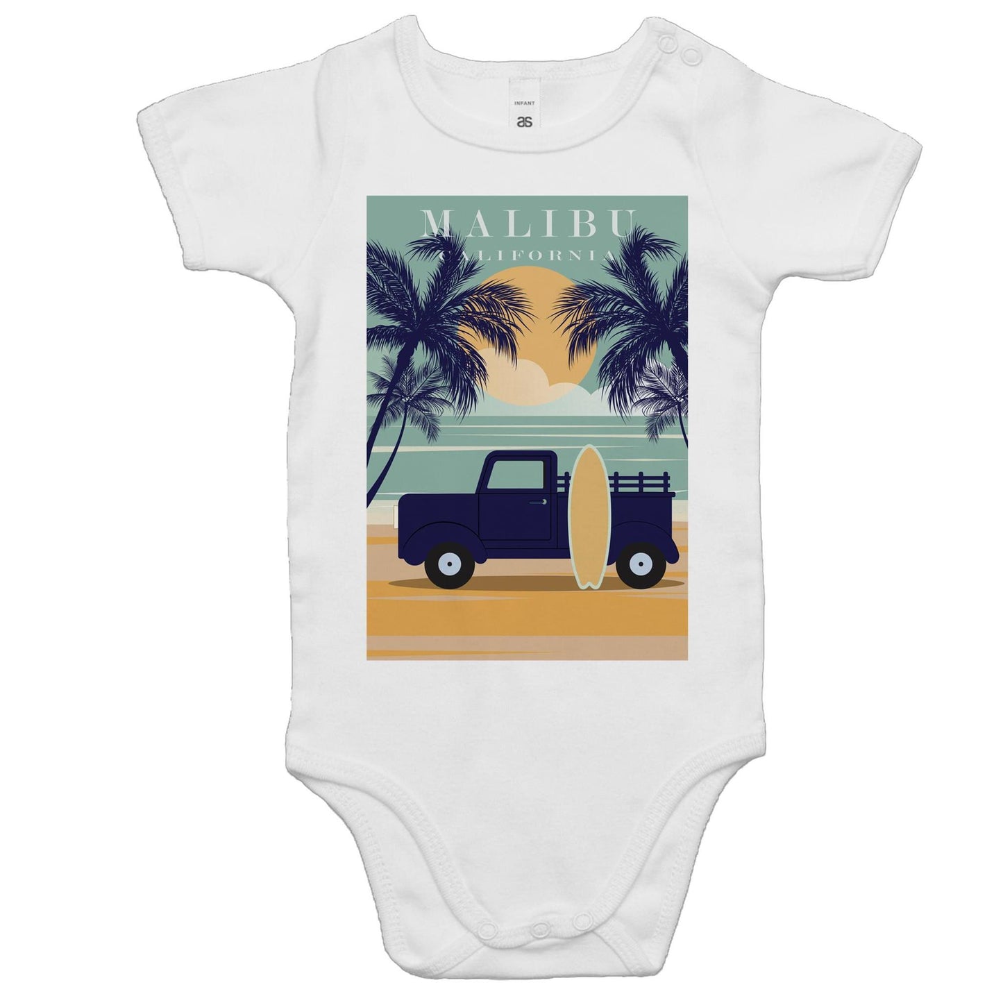 Malibu California - Baby Onesie Romper