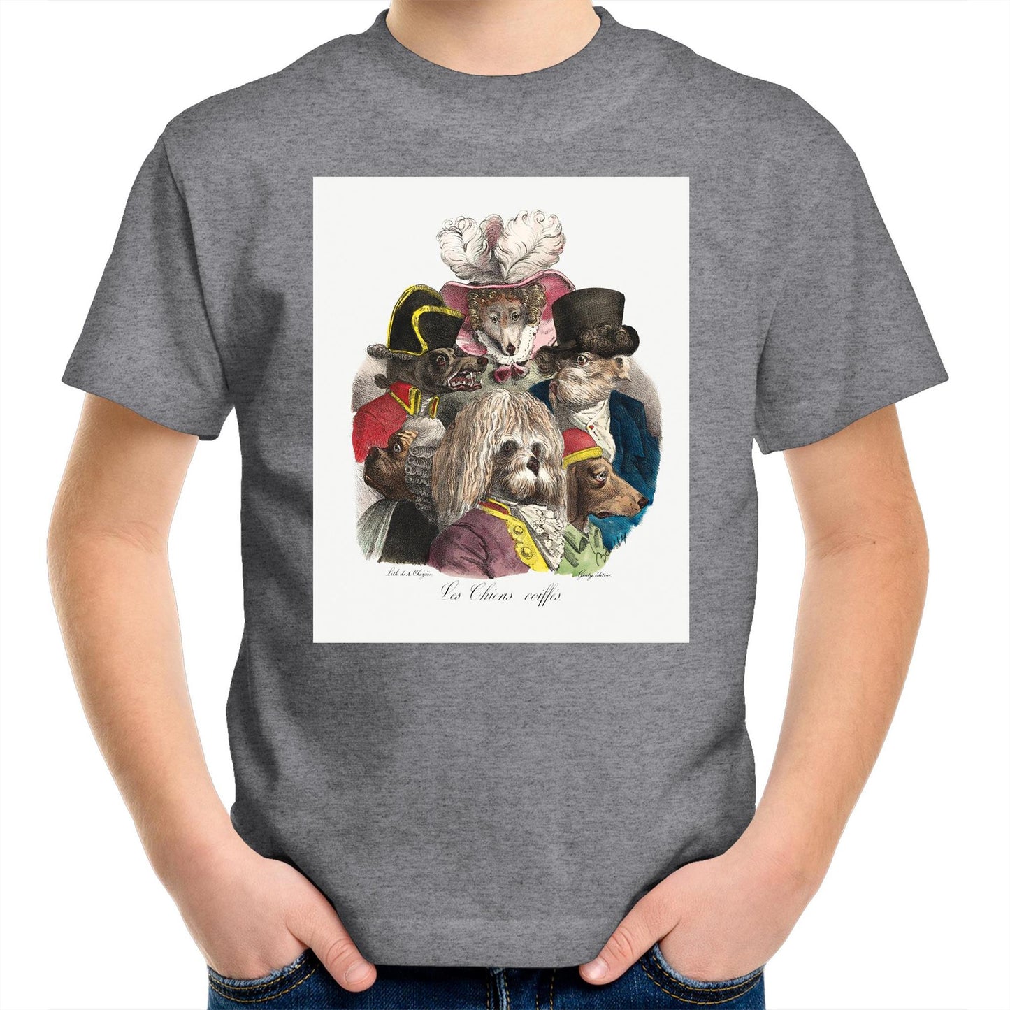 Les Chiens Coiffes by Boissy - Kids T-Shirt