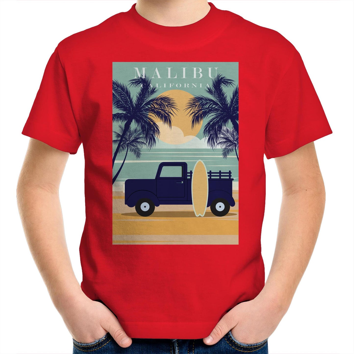 Malibu California - Kids T-Shirt