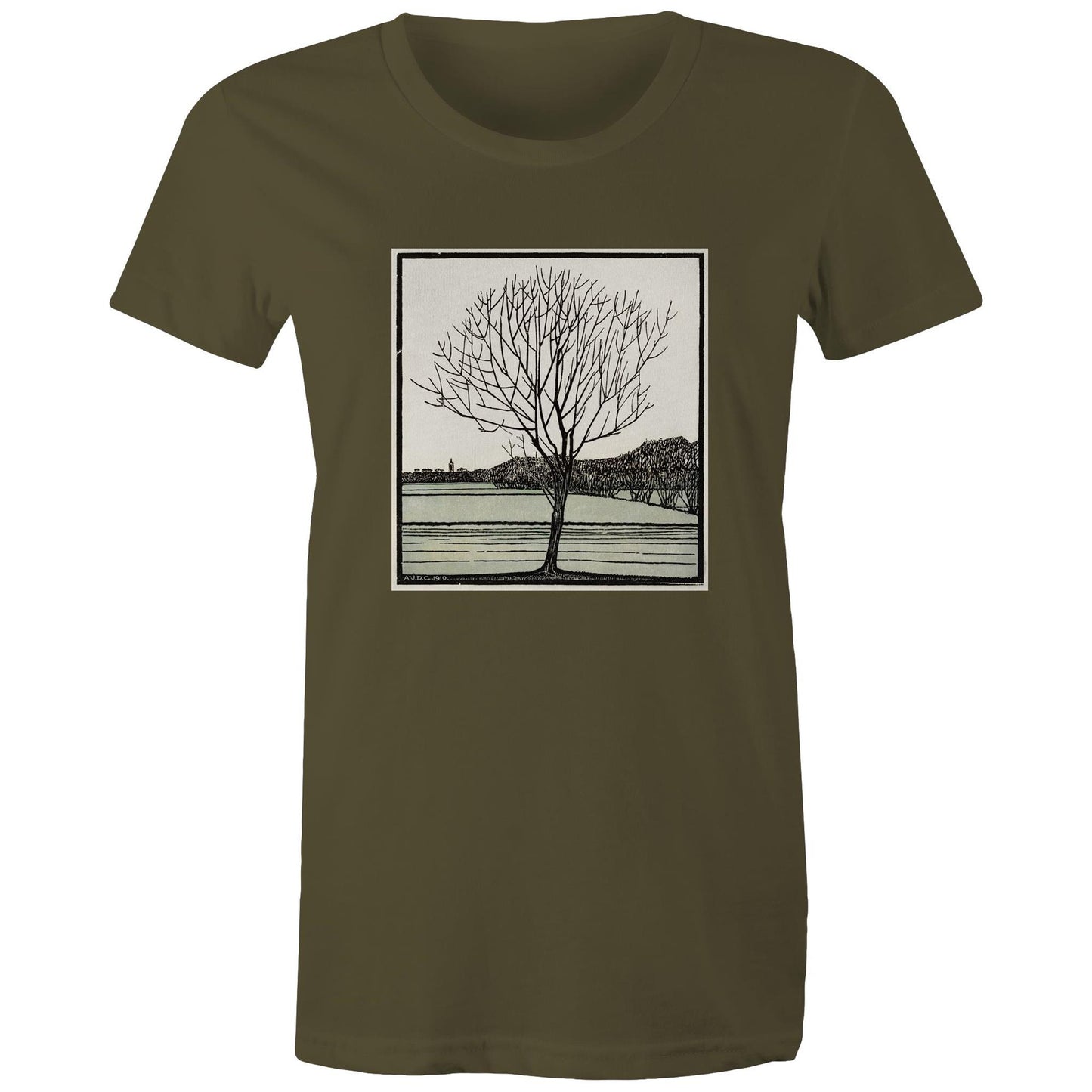 Bald Tree by Julie de Graag - Women's Tee