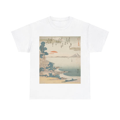 Dawn over Mount Fuji & Susaki by Utagawa Kuniyoshi - Unisex T-Shirt