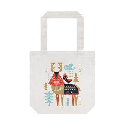 Christmas Reindeer - Cotton Tote Bag