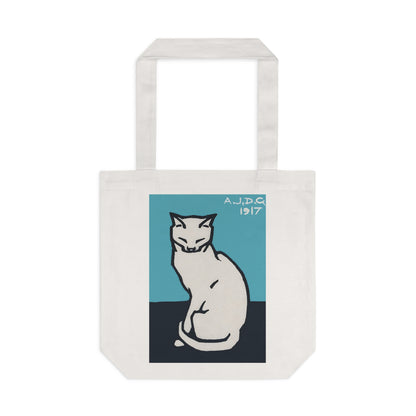 Sitting Cat by Julie de Graag - Cotton Tote Bag