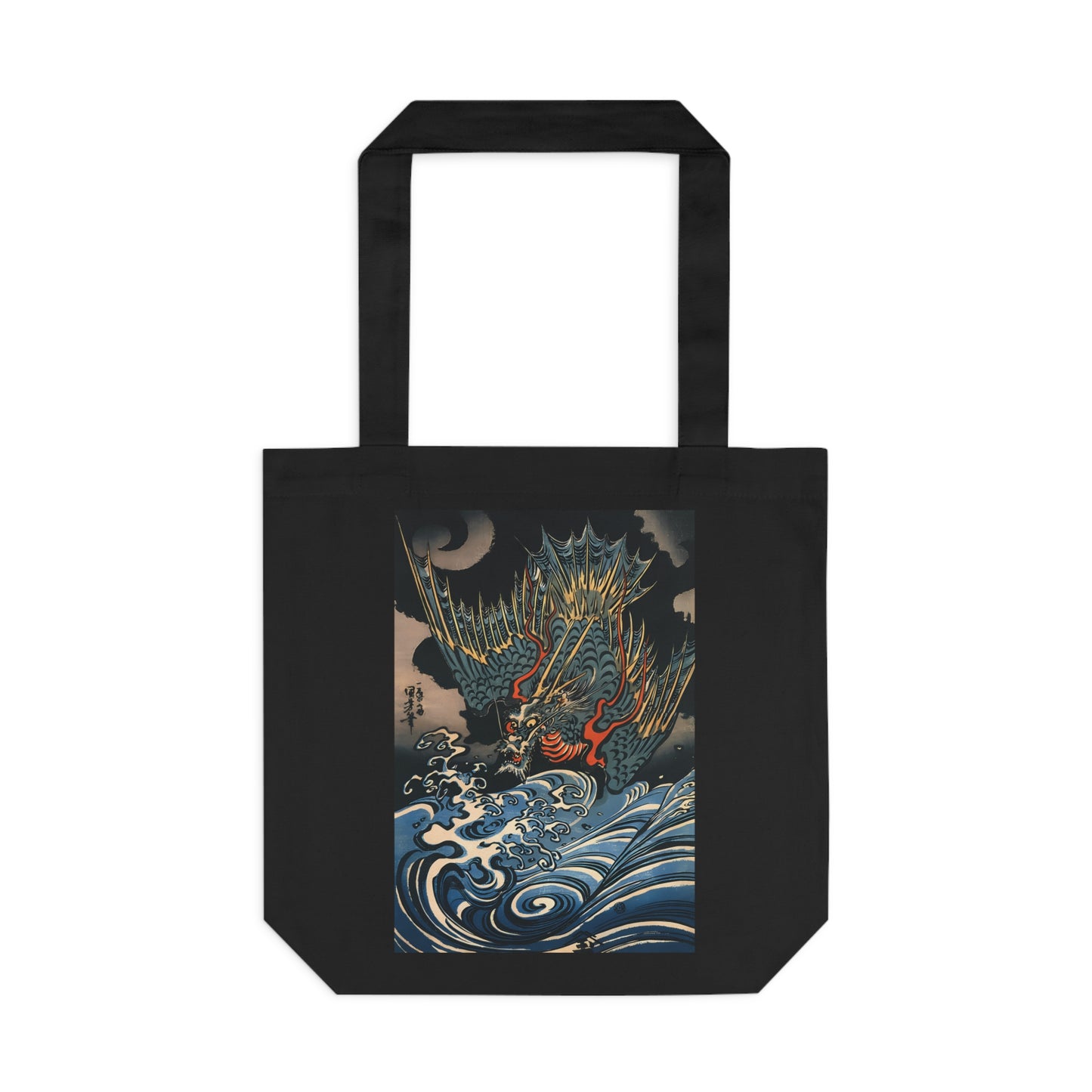 Dragon Flying by Utagawa Kuniyoshi - Cotton Tote Bag