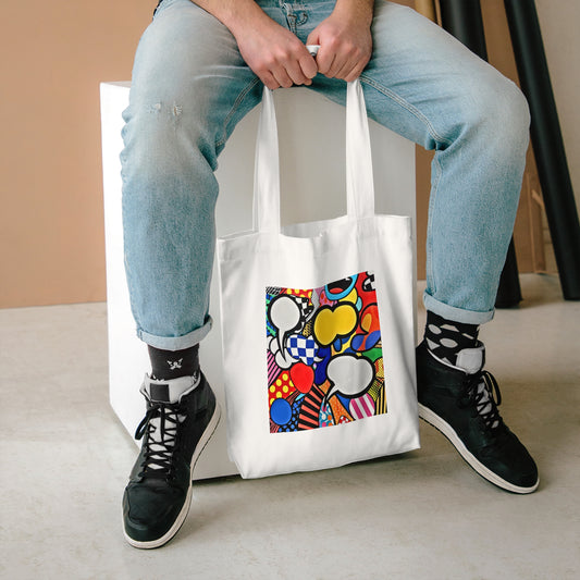 Pop Art Chat Bubble - Cotton Tote Bag