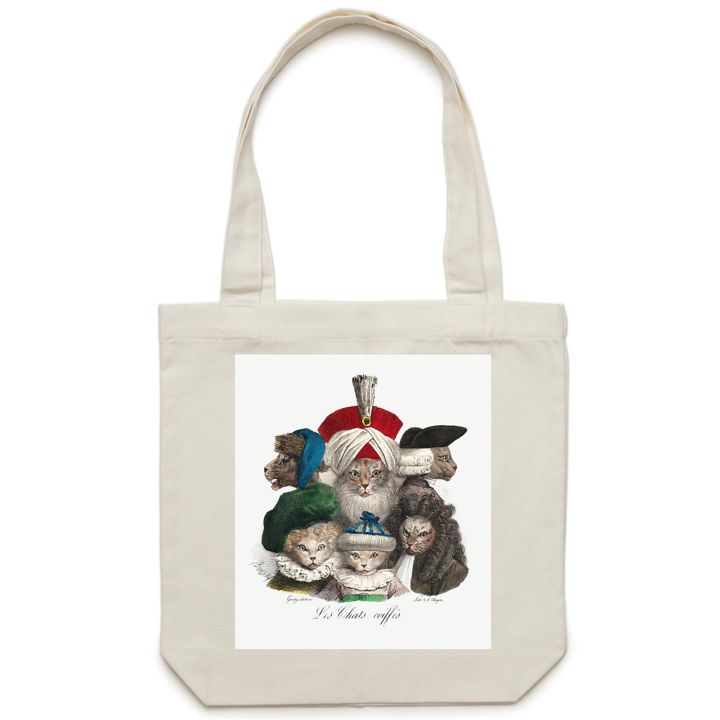 Les Chats Coiffes by Boissy - Canvas Tote Bag