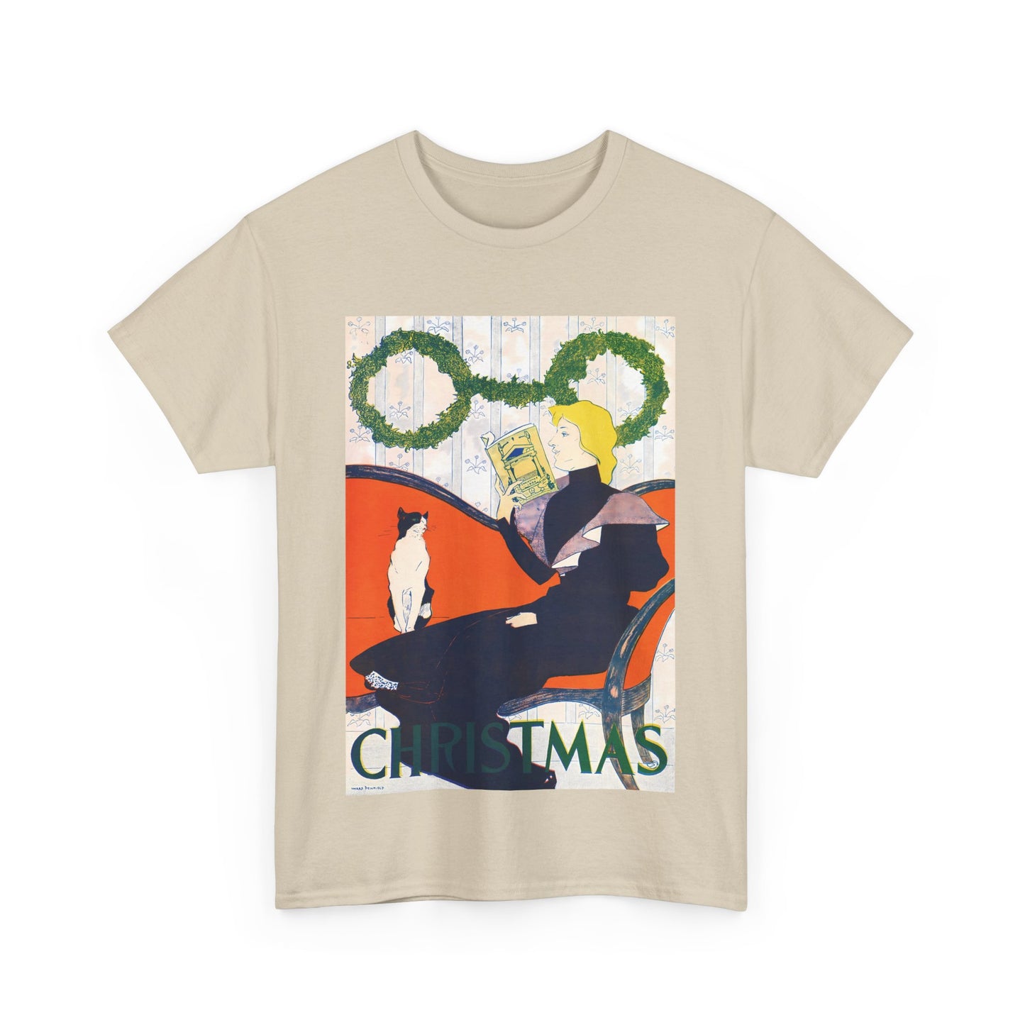 Vintage Christmas (1894) by Edward Penfield - Unisex T-Shirt