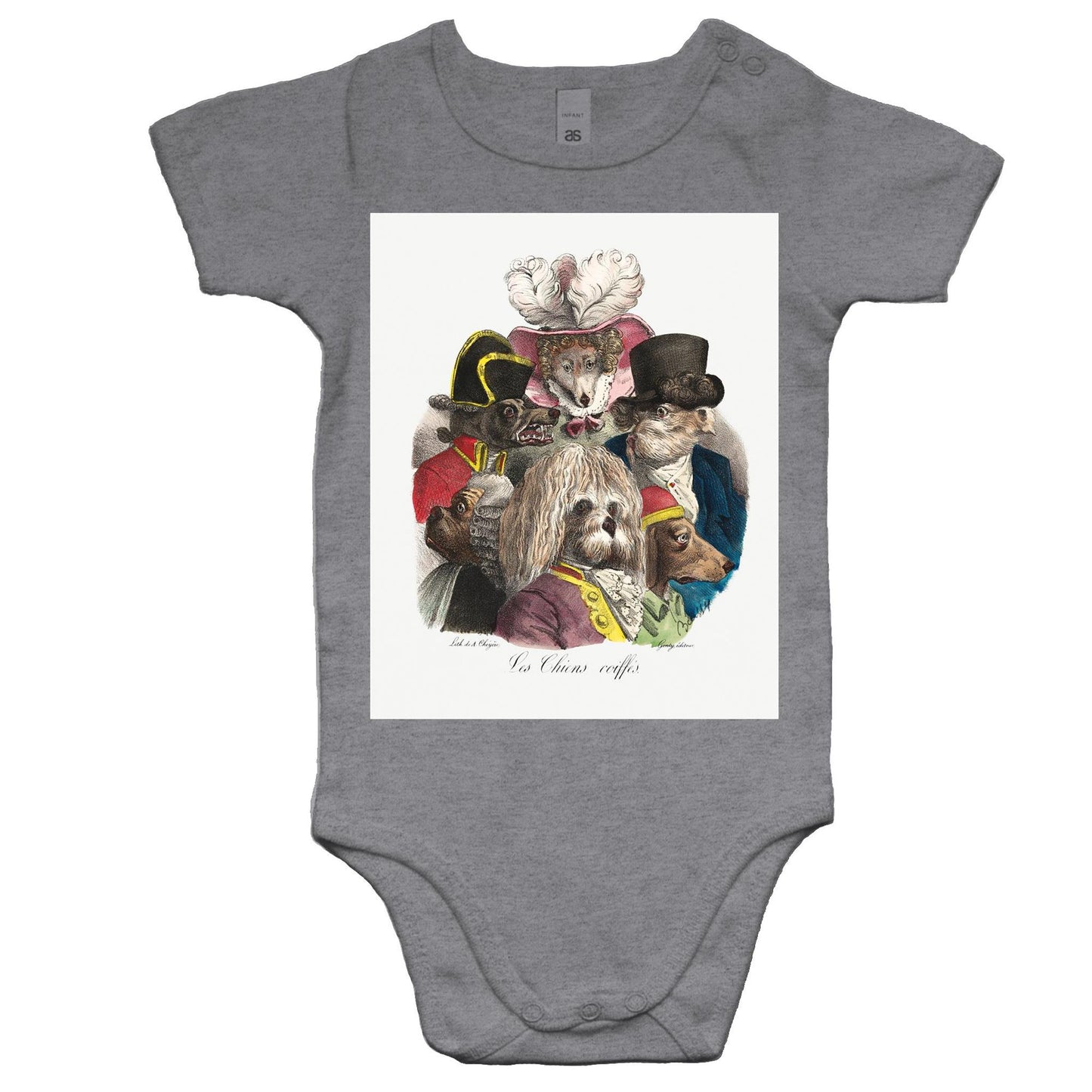 Les Chiens Coiffes by Boissy - Baby Onesie Romper