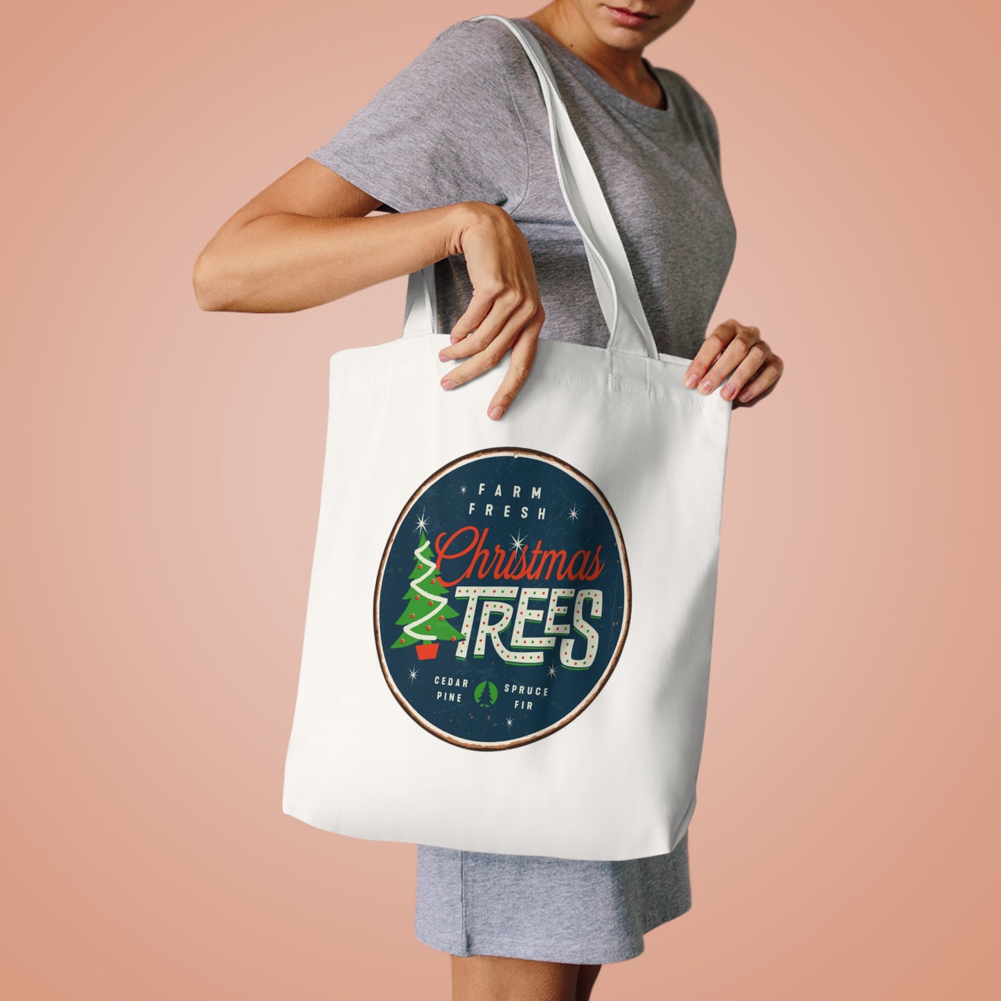 Christmas Trees - Cotton Tote Bag