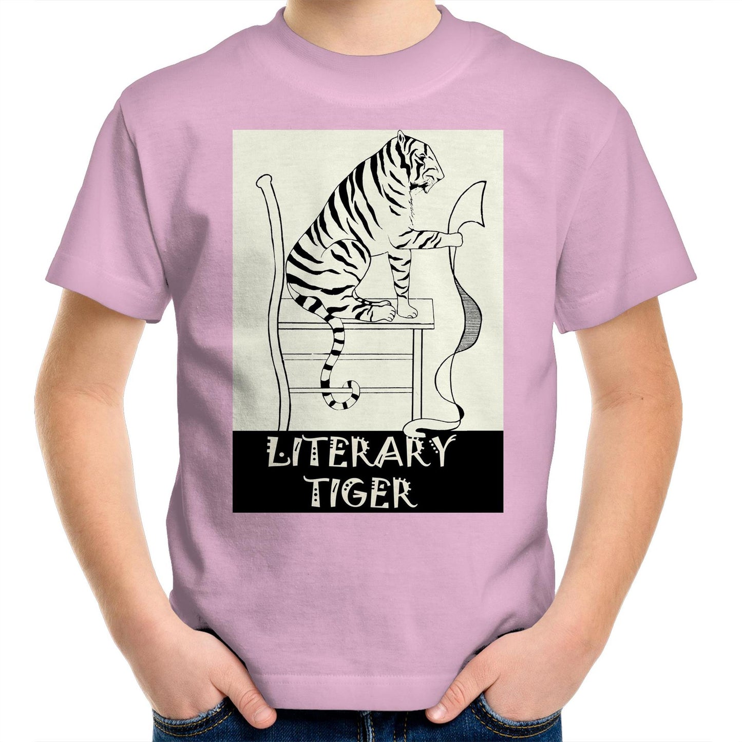 Literary Tiger - Kids T-Shirt