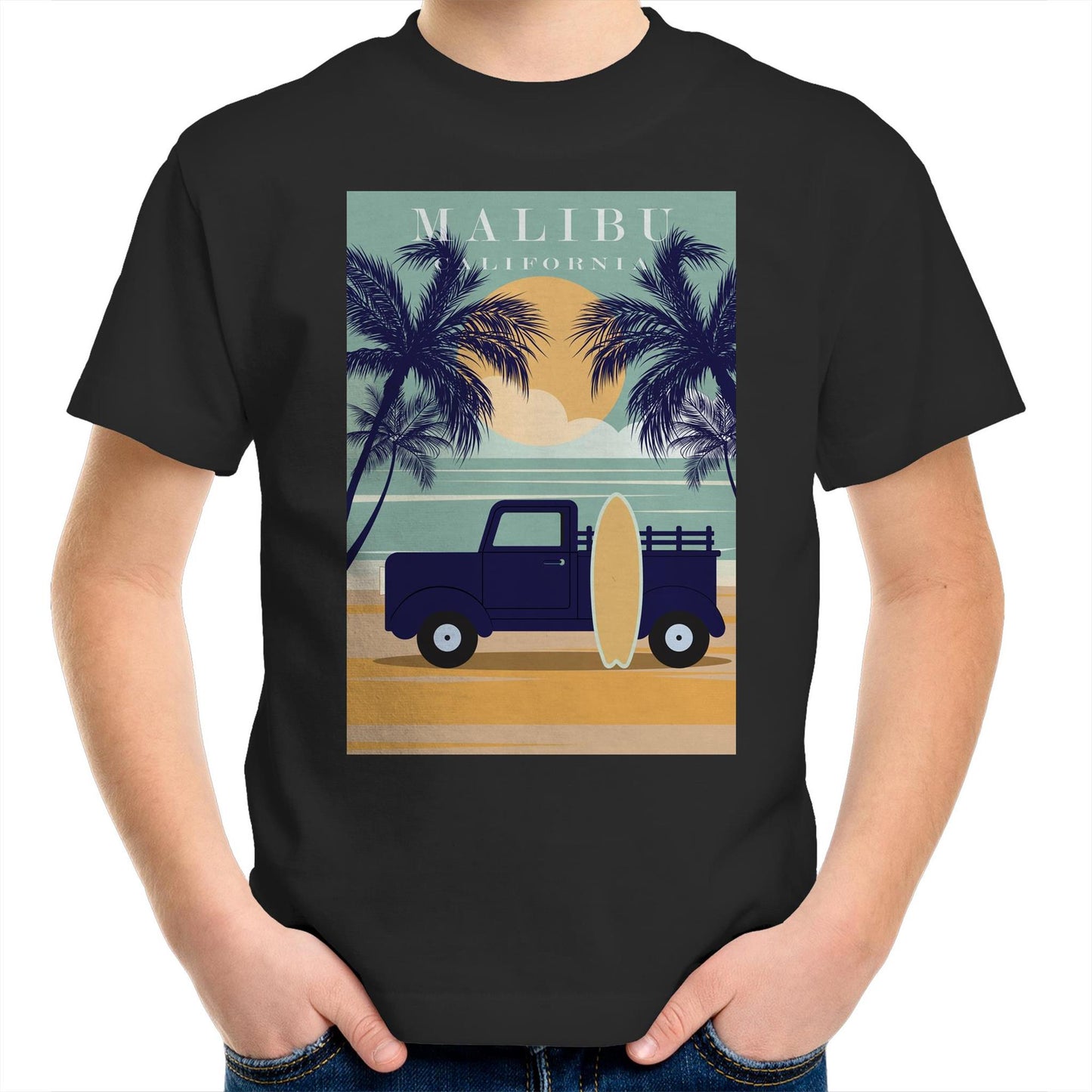 Malibu California - Kids T-Shirt