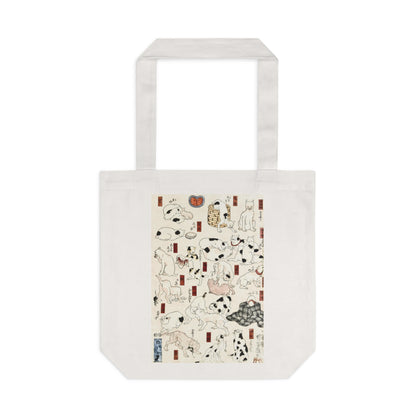 Cats by Utagawa Kuniyoshi - Cotton Tote Bag