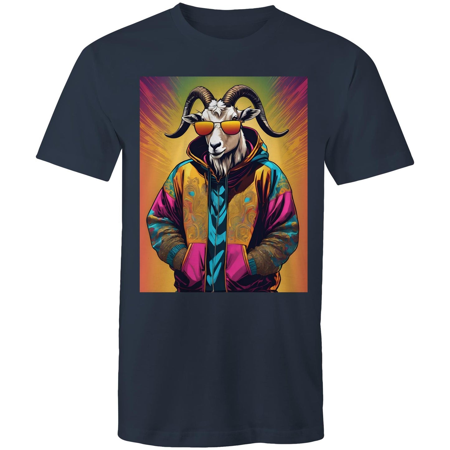 Goat In Hoodie - Mens T-Shirt