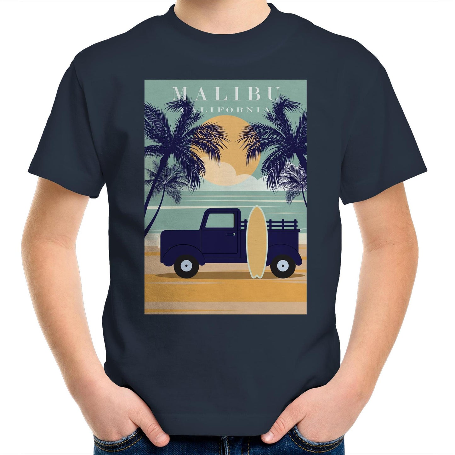 Malibu California - Kids T-Shirt