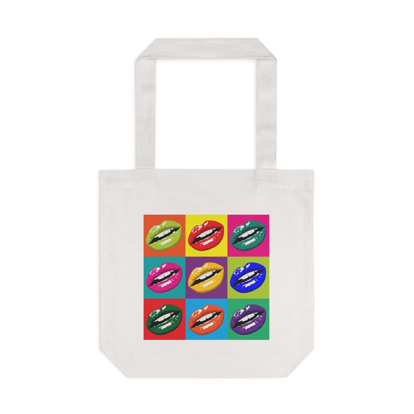 Mouth Lips Pop Art - Cotton Tote Bag