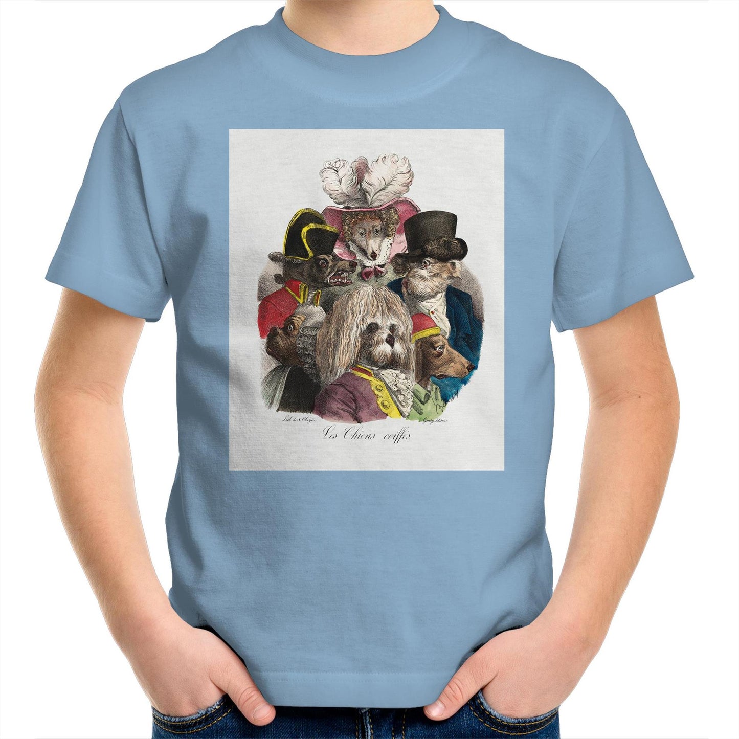 Les Chiens Coiffes by Boissy - Kids T-Shirt