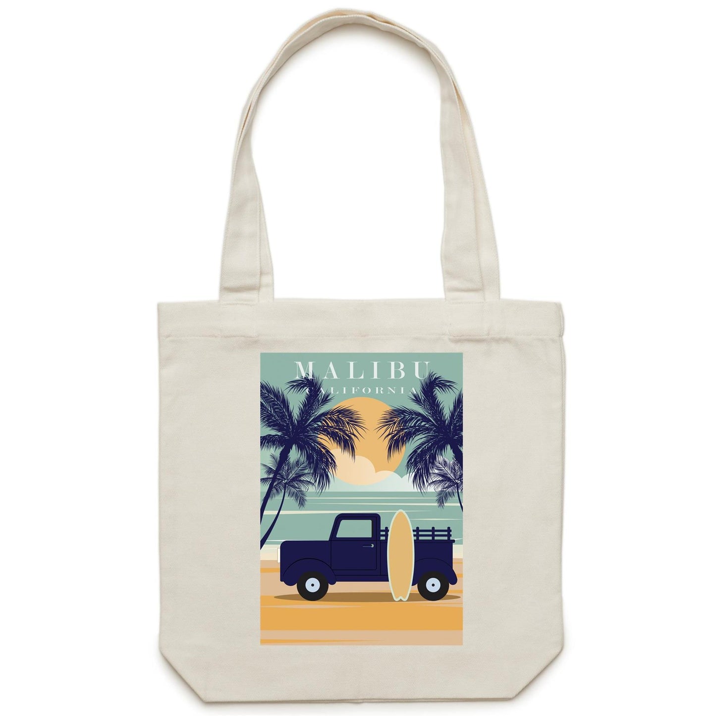 Malibu California - Canvas Tote Bag