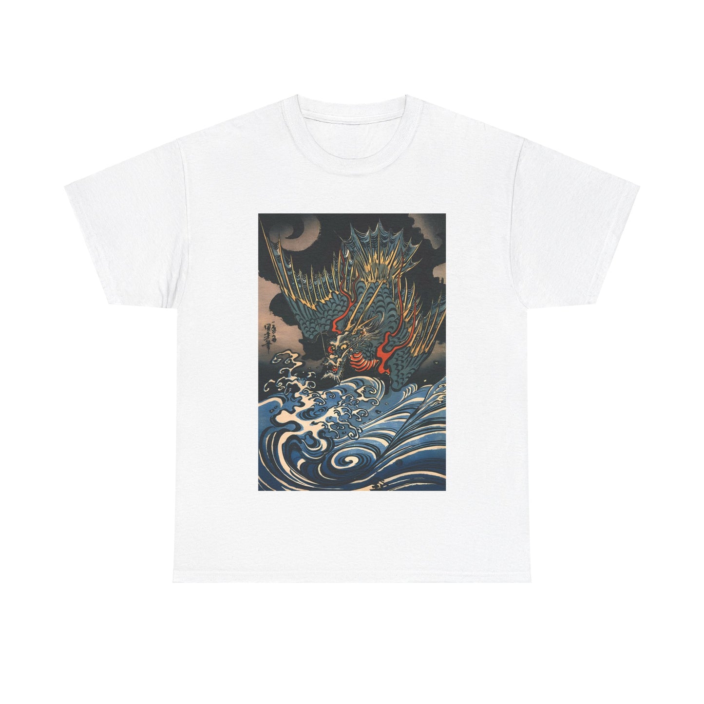 Dragon Flying by Utagawa Kuniyoshi - Unisex T-Shirt