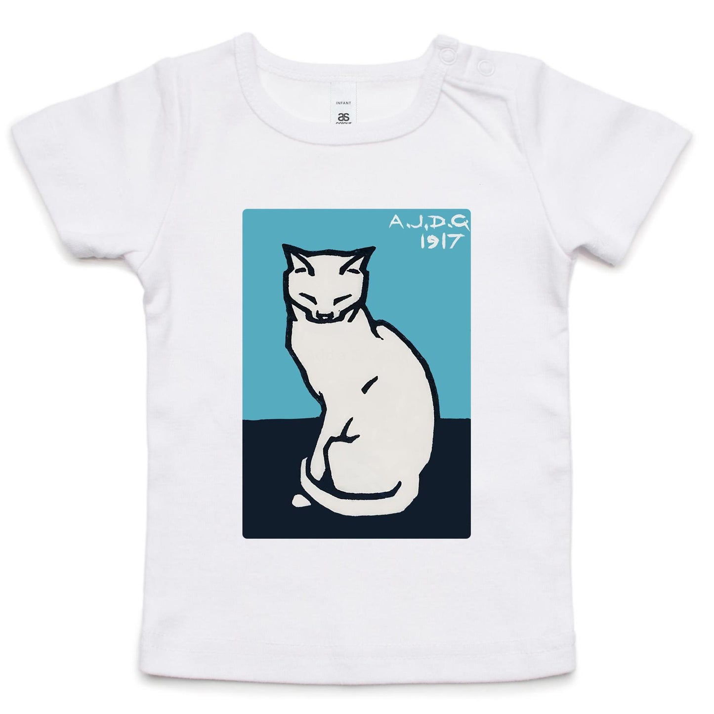 Sitting Cat by Julie de Graag - Infant Tee