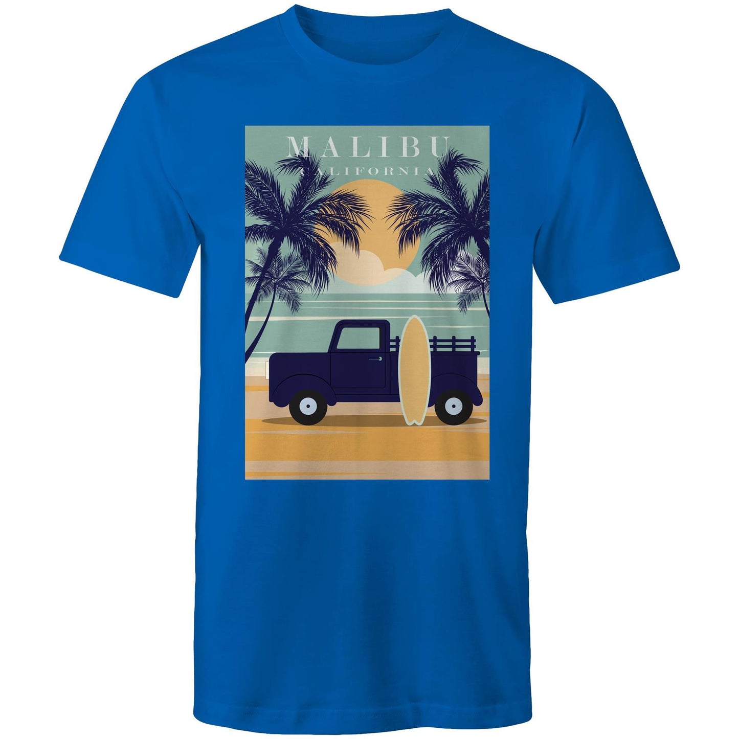 Malibu California - Mens T-Shirt